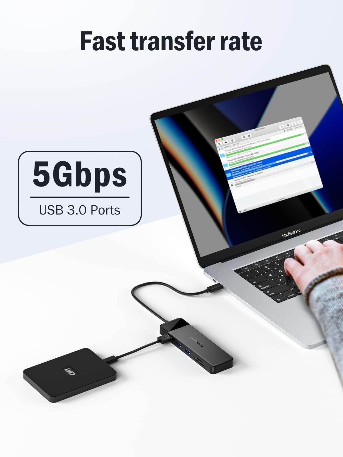 ⛓️💥 Docking Station USB C Hub 3*Display- 10 in 1, Lemorele USB C Dock 2*HDMI Adapter 4K, 3 USB 3.0/2.0, VGA, PD 100W, Audio, SD/TF, for HP Laptops, ThinkPad, MacBook, Surface🖇️ - Image 9